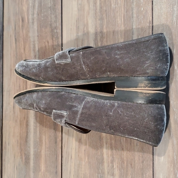 Anthropologie Franco Sarto velvet Loafer flats shoes sz 10M - Picture 8 of 13